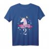 Kinder 2. Geburtstag Geschenk für Mädchen – Einhorn T-Shirt, klassisch geschnitten, perfekt für 2-Jährige