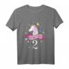 Kinder 2. Geburtstag Geschenk für Mädchen – Einhorn T-Shirt, klassisch geschnitten, perfekt für 2-Jährige