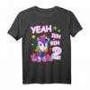 Geburtstagsshirt für 2 Jahre Mädchen - Einhorn T-Shirt als tolles Geschenk zum Geburtstag und Weihnachten