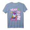 Geburtstagsshirt für 2 Jahre Mädchen - Einhorn T-Shirt als tolles Geschenk zum Geburtstag und Weihnachten