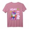 Geburtstagsshirt für 2 Jahre Mädchen - Einhorn T-Shirt als tolles Geschenk zum Geburtstag und Weihnachten