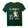 35. Geburtstag Frau T-Shirt - Lustiges Einhorn Geschenk für Damen Jahrgang 1985, Party Deko & Überraschungsidee