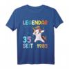 35. Geburtstag Frau T-Shirt - Lustiges Einhorn Geschenk für Damen Jahrgang 1985, Party Deko & Überraschungsidee