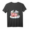 Schwein Einhorn Piggycorn Liebhaber Bauernhof Regenbogen T-Shirt – Lustiges Tierdesign für Landwirte, Damen und Mädchen