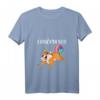 Einhorn und Eichhörnchen Geschenkidee – Lustiges Einhorn T-Shirt mit V-Ausschnitt für Kinder, Schulanfang & Abschluss