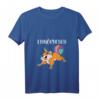 Einhorn und Eichhörnchen Geschenkidee – Lustiges Einhorn T-Shirt mit V-Ausschnitt für Kinder, Schulanfang & Abschluss