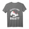 Ballerina Ballett Einhorn - Zu Fett Fürs Ballett T-Shirt mit Humor, Perfektes Geschenk für Einhorn- und Ballettfans