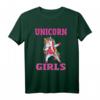 Einhorn Mädchen T-Shirt für Kinder - Buntes, klassisch geschnittenes Design mit doppelt genähtem Saum