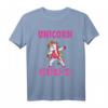 Einhorn Mädchen T-Shirt für Kinder - Buntes, klassisch geschnittenes Design mit doppelt genähtem Saum