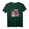 Süßes Einhorn T-Shirt zum 10. Geburtstag für Mädchen - Lustiges Geburtstagsgeschenk für Mädchen, Pferde- und Einhorn-Liebhaberinnen