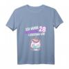 Damen 28. Geburtstag T-Shirt mit Einhorn und Lockdown Spruch - Lustiges Geburtstagsgeschenk für 1993 Geborene, Frauen & Mädchen