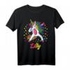 Lilly Personalisierter Name Einhorn Mädchen Geschenk - Geburtstags T-Shirt für Mädchen mit individuellem Namen