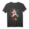 Lilly Personalisierter Name Einhorn Mädchen Geschenk - Geburtstags T-Shirt für Mädchen mit individuellem Namen