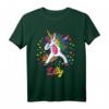 Lilly Personalisierter Name Einhorn Mädchen Geschenk - Geburtstags T-Shirt für Mädchen mit individuellem Namen
