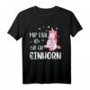 Mir egal ich bin ein Einhorn T-Shirt - Lustiges, bequemes Alltags-Shirt mit Einhorn-Motiv für Damen und Herren