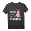 Mir egal ich bin ein Einhorn T-Shirt - Lustiges, bequemes Alltags-Shirt mit Einhorn-Motiv für Damen und Herren