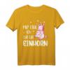 Mir egal ich bin ein Einhorn T-Shirt - Lustiges, bequemes Alltags-Shirt mit Einhorn-Motiv für Damen und Herren