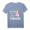 Mir egal ich bin ein Einhorn T-Shirt - Lustiges, bequemes Alltags-Shirt mit Einhorn-Motiv für Damen und Herren