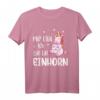Mir egal ich bin ein Einhorn T-Shirt - Lustiges, bequemes Alltags-Shirt mit Einhorn-Motiv für Damen und Herren