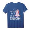 Mir egal ich bin ein Einhorn T-Shirt - Lustiges, bequemes Alltags-Shirt mit Einhorn-Motiv für Damen und Herren