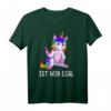Einhorn T-Shirt Damen mit Mittelfinger - Lustiges Teenager Geschenk für Geburtstag & Weihnachten
