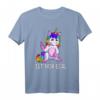 Einhorn T-Shirt Damen mit Mittelfinger - Lustiges Teenager Geschenk für Geburtstag & Weihnachten