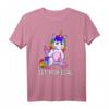 Einhorn T-Shirt Damen mit Mittelfinger - Lustiges Teenager Geschenk für Geburtstag & Weihnachten