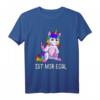 Einhorn T-Shirt Damen mit Mittelfinger - Lustiges Teenager Geschenk für Geburtstag & Weihnachten