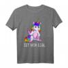 Einhorn T-Shirt Damen mit Mittelfinger - Lustiges Teenager Geschenk für Geburtstag & Weihnachten