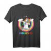Kinder 10. Geburtstag Einhorn T-Shirt für Jungen & Mädchen - Lustiges Dab Unicorn Regenbogen Geburtstagsoutfit für Kinderfeier