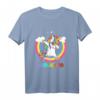 Kinder 10. Geburtstag Einhorn T-Shirt für Jungen & Mädchen - Lustiges Dab Unicorn Regenbogen Geburtstagsoutfit für Kinderfeier