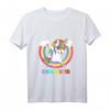 Kinder 10. Geburtstag Einhorn T-Shirt für Jungen & Mädchen - Lustiges Dab Unicorn Regenbogen Geburtstagsoutfit für Kinderfeier