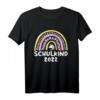 Kinder Einschulung 2022 Mädchen Regenbogen Einhorn T-Shirt – Perfektes Geschenk für den Schulstart, Schulanfang & Vorschule