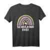 Kinder Einschulung 2022 Mädchen Regenbogen Einhorn T-Shirt – Perfektes Geschenk für den Schulstart, Schulanfang & Vorschule