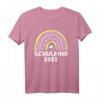 Kinder Einschulung 2022 Mädchen Regenbogen Einhorn T-Shirt – Perfektes Geschenk für den Schulstart, Schulanfang & Vorschule