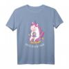 Coffee Is Real Magic - Unicorn T-Shirt mit Einhorn auf Donut und Kaffee Motiv, perfektes Geschenk für Kaffee- und Einhorn-Liebhaber