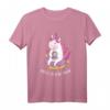 Coffee Is Real Magic - Unicorn T-Shirt mit Einhorn auf Donut und Kaffee Motiv, perfektes Geschenk für Kaffee- und Einhorn-Liebhaber
