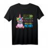 Ich hasse Menschen Einhorn mit Mundschutz - Lustiges T-Shirt für Zyniker, Sarkastiker und Humorliebhaber, perfektes Geschenk