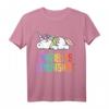 Offizielles Einhorn Regenbogen Schlafshirt & Pyjama – Lustiges Geschenk für Nachteulen, Langschläfer & Teenager, ideal zum Geburtstag
