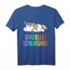 Offizielles Einhorn Regenbogen Schlafshirt & Pyjama – Lustiges Geschenk für Nachteulen, Langschläfer & Teenager, ideal zum Geburtstag