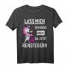 Lass mich ich muss mich da jetzt reinsteigern - Lustiges Einhorn T-Shirt mit Spruch für Humor, Ironie & Sarkasmus, Geschenkidee für Kollegen, Partner & Freunde