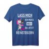 Lass mich ich muss mich da jetzt reinsteigern - Lustiges Einhorn T-Shirt mit Spruch für Humor, Ironie & Sarkasmus, Geschenkidee für Kollegen, Partner & Freunde
