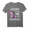 Lass mich ich muss mich da jetzt reinsteigern - Lustiges Einhorn T-Shirt mit Spruch für Humor, Ironie & Sarkasmus, Geschenkidee für Kollegen, Partner & Freunde
