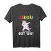 HapPanda T-Shirt für Damen & Herren mit Einhorn und lustigem Spruch - Geschenkidee für Jahrgang 1981 & Geburtstagsfeier