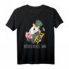 Einhorn Silvester Outfit für Kinder - Lustiges Festtags-T-Shirt für Mädchen und Damen für Silvesterparty und Feierlichkeiten