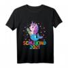 Lustiges Einhorn Einschulung T-Shirt für Kinder - Witziges Geschenk zum Schulanfang 2021 für Jungen und Mädchen