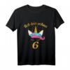 Ich bin schon 6 Mädchen Geburtstag Süßes Einhorn Geschenk T-Shirt - Perfektes Kindergeburtstagsgeschenk