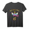 Ich bin schon 6 Mädchen Geburtstag Süßes Einhorn Geschenk T-Shirt - Perfektes Kindergeburtstagsgeschenk