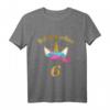 Ich bin schon 6 Mädchen Geburtstag Süßes Einhorn Geschenk T-Shirt - Perfektes Kindergeburtstagsgeschenk