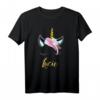 Süßes Einhorn Lucie T-Shirt - Personalisierte Geschenkidee für Mädchen, Damen & Einhorn-Fans zur Geburtstagsfeier oder Einhorn-Party